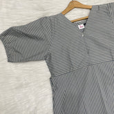 Frock Feeding Nighty, Free Size, Ankle Length, Tie-Up, Puff Sleeve Sleepwear in Softest Cotton Fabric (Bra Size 34"-38" | 50”-52″ length)